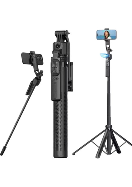 Kameralı Hareket Takip Özellikli Kumandalı Profesyonel Tripod