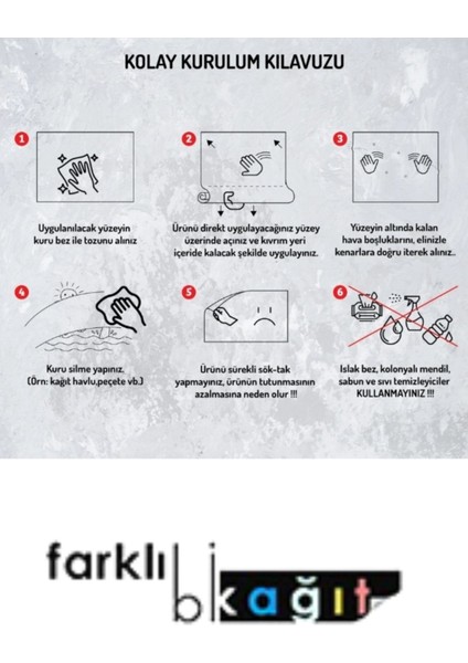 Turuncu Akıllı Kağıt Yüzlük Tablo, Kendinden Tutunma Özelliği, Model-1 fırsatları