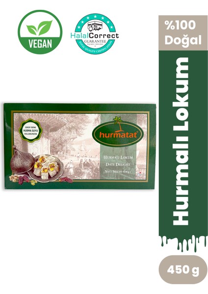 Hurmalı Çifte Kavrulmuş Lokum 450 gr