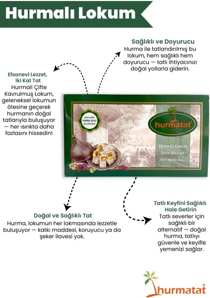 Hurmalı Çifte Kavrulmuş Lokum 450 gr fiyatları