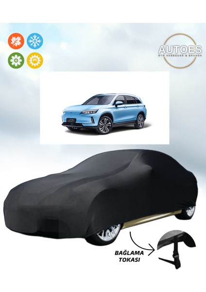 Skywell Et5 Long Range Araba Brandası Oto Branda Alttan Bağlantı Tokalı Siyah