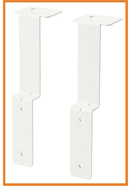 Çelik Beyaz Çok Amaçlı Pano Askı Parçası, 2'li Set