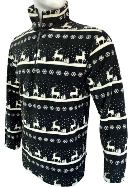 Polar Sweatshirt - Thermoform - Fermuarlı - Lacivert