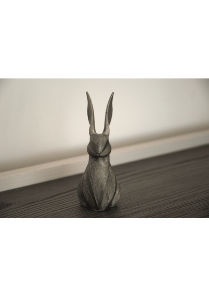 Modern Sanat Tavşan Figür Heykel Biblo Dekor Salon Aksesuarı