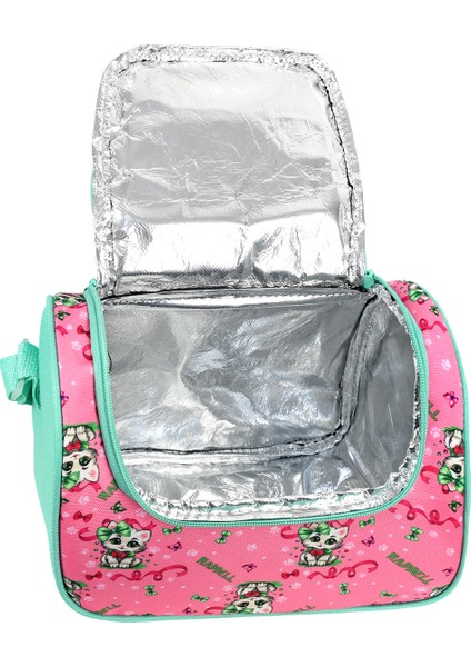 Yeni Sezon Sevimli Kedi Anahtarlık Hediyeli Ilkokul Çantası Termal Beslenme Çantası Kalemlikli Set indirimleri