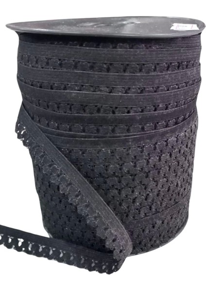 Çamaşır Askısı Şerit En 1 cm Siyah 5 Metre