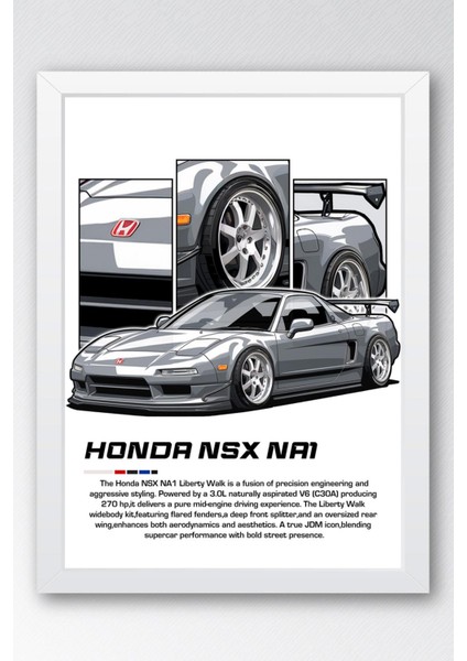 Nsx Na1 Çerçeveli Tablo - Honda Car Poster