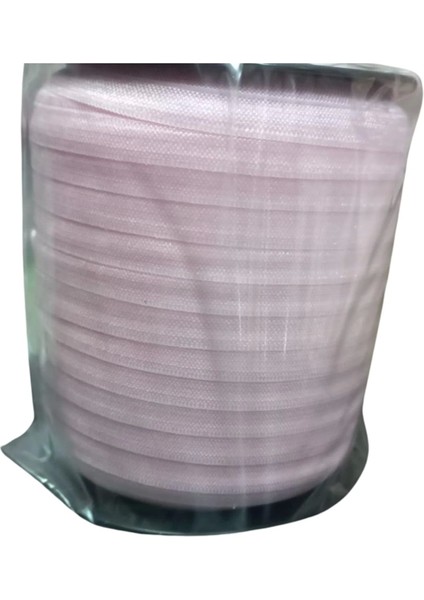 Çamaşır Lastiği Düz 1 cm 1 Metre Açık Pembe