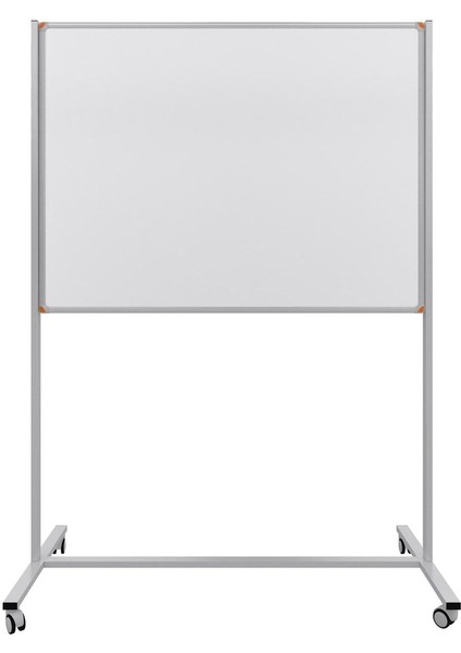Ayaklı 90X120 Mobil Yazı Tahtası, Tekerlekli, Tek Taraflı, Beyaz