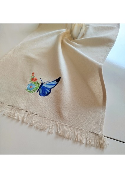 Nakışlı Otantik Organik Püsküllü Runner 45X105 cm fırsatları