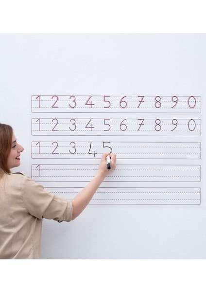 85X56CM Gri Yazı Tahtası Rakam Çalışması, Kullanışlı ve Şık Tasarım