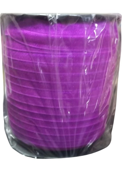 Çamaşır Lastiği Düz 1 cm 75 Metre 1 Top Mor