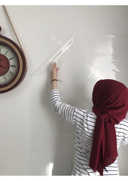 2 Adet 100X100 cm Şeffaf Akıllı Yazı Tahtası Kalem Hediye