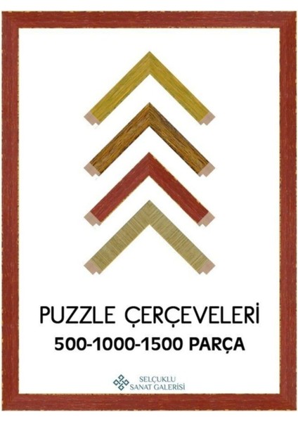 Yeşil Eskitme Puzzle Çerçevesi 30 mm 34X96
