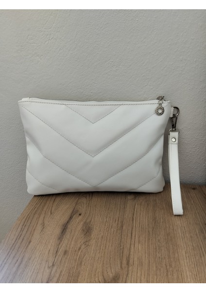 Kadın Kapitone Desenli Portföy & Clutch Çanta