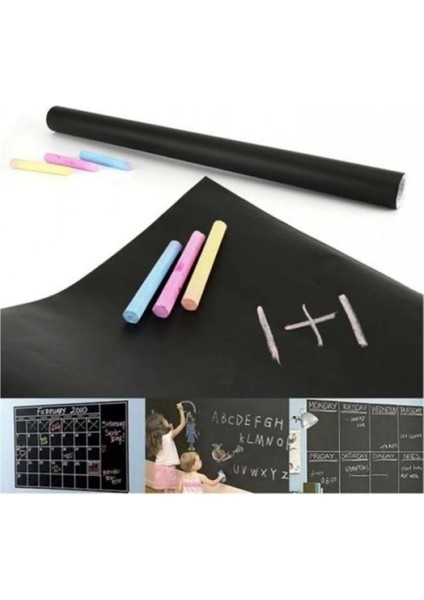 Renkli Yapışkanlı Kara Tahta, Eğlenceli ve Pratik Yazı Tahtası fiyatları