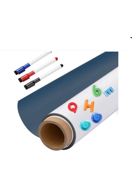 60X90 cm Manyetik ve Yapışkanlı Beyaz Tahta, Silinebilir Duvar Mesaj Paneli