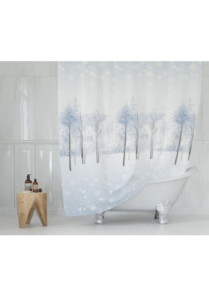 Banyo Perdesi 1X120X200 Tek Kanat Duş Perdesi Halka Hediyeli Duşakabin Perdesi 8759 fiyatları