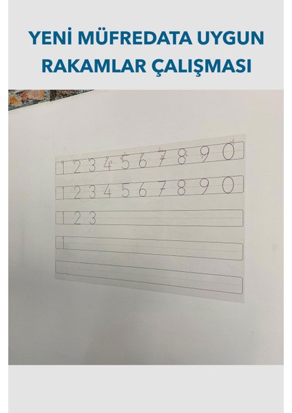 Rakam Çalışması Akıllı Kağıt Tahta 85X56 cm Kalem Hediyeli, Beyaz fiyatları