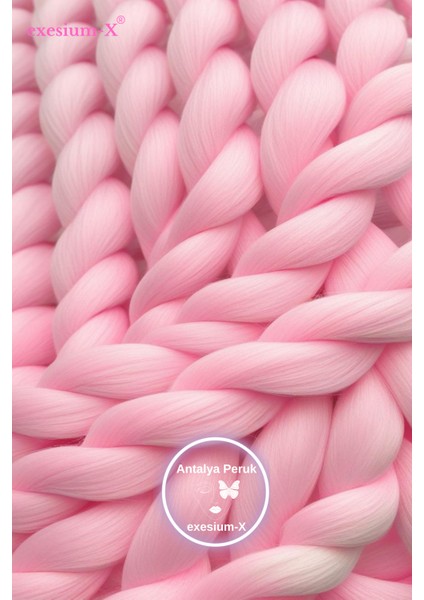 Afrika Örgüsü & Rasta İçin Sentetik Saç 100 gr Pink2 fiyatları