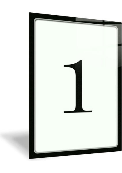 Cam Kapı Numarası, Siyah Yazı, 14.8X21 Cm, Yönlendirme Levhası fiyatları