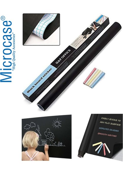 Yazılabilir ve Silinebilir Folyo Sticker, 5 Tebeşir ile Kullanıma Hazır modelleri