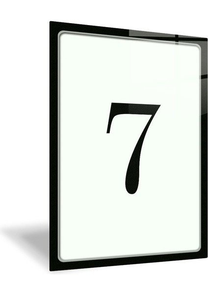 Saydam Cam Kapı Numarası, Siyah Yazı, 14.8X21 Cm, Yönlendirme Levhası fiyatları