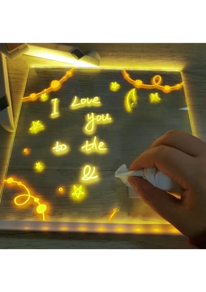 20/20 LED Işıklı Yazı Çizim Tahtası, Ayarlanabilir Stand, Hediye ve 7 Kalemli modelleri
