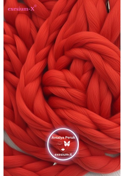 Afrika Örgüsü & Rastaİçin Sentetik Saç 100 gr Kırmızı Red fiyatları