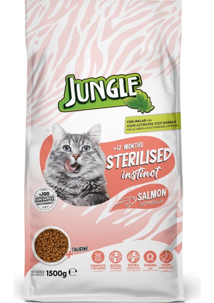 1,5 kg Sterilesed Somonlu Kısır Kedi Maması