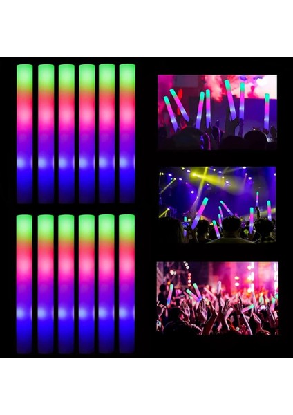 LED Işıklı Rengarenk Sünger Parti Çubuğu