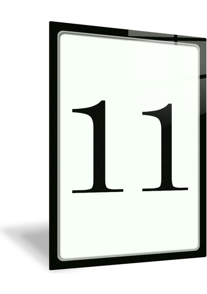 Şeffaf Cam Kapı Numarası, Siyah Yazı, 14.8X21 Cm, Yönlendirme Levhası fiyatları