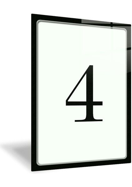 Cam Kapı Numarası, Siyah Yazı, 14.8X21 Cm, Şık ve Dayanıklı Tasarım fiyatları