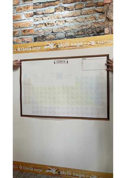 Çok Renkli Yapışkanlı Kimya Branşı Tahtası, 80X120 Cm, Eğitim ve Çalışma Için Ideal fiyatları
