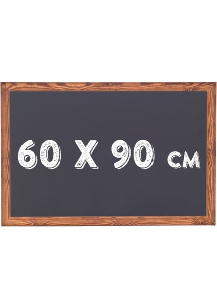 60X90 cm Ahşap Çerçeveli Kara Tahta, Tebeşir Yazı Tahtası, Siyah Renk modelleri