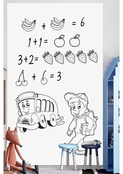 Yapışkanlı Beyaz Yazı Tahtası, Pratik ve Şık Yazı Sticker Paneli