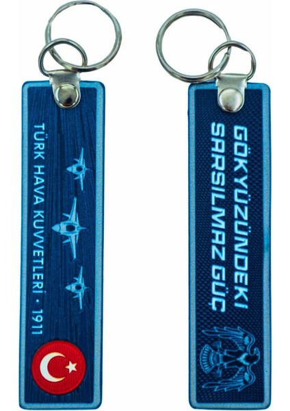 Türk Hava Kuvvetleri Anahtarlık 3d, 12 cm Uzunluğunda x 3 cm Genişliğinde