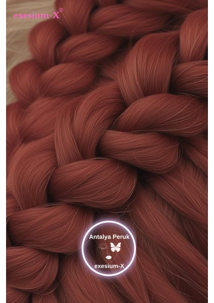 Afrika Örgüsü ve Rasta Için Sentetik Saç 100 GR Kızıl Tonu #118 fiyatları