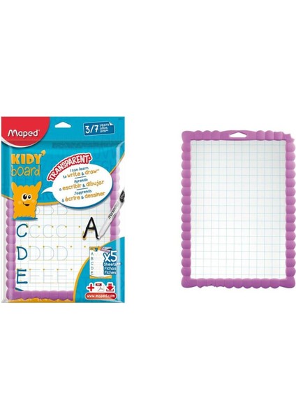 Esnek ve Transparan Çocuk Tahtası, Siyah Renk Seçeneğiyle Güvenle Kullanın