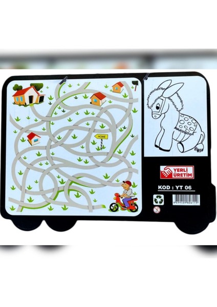 Iki Taraflı Büyük Boy Yazı Tahtası 37X28CM, Yaz, Sil, Boyama, Eğlence, Bulmaca fiyatları