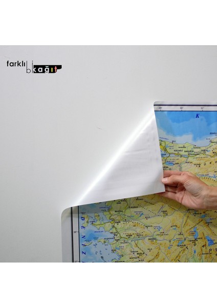 Çok Renkli Statik Kağıt Dekoratif Türkiye Haritası, Kendinden Tutunur, Şık Tasarım modelleri