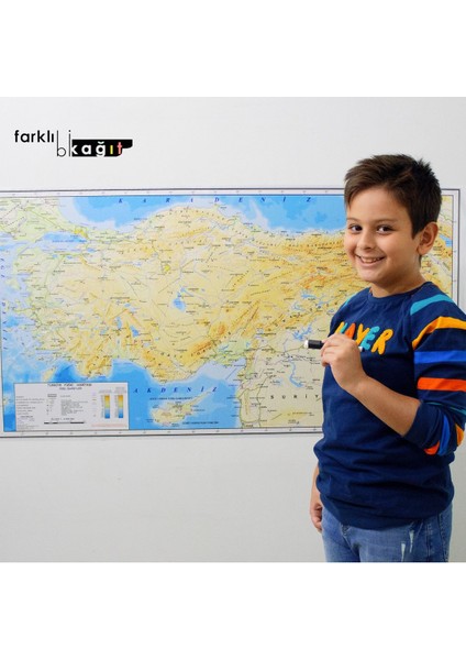 Çok Renkli Statik Kağıt Dekoratif Türkiye Haritası, Kendinden Tutunur, Şık Tasarım indirimleri