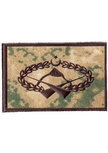 Jandarma Kamuflaj Komando Göğüs Bröve 3D Rütbe, 2025 Yeni Tip, Cırtlı