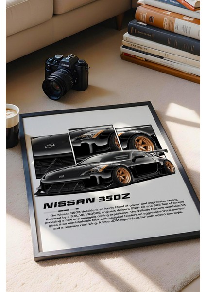 Nissan 350Z Çerçeveli Tablo - Nissan Car Poster fiyatları