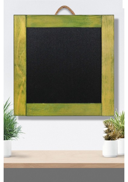 Renkli Ahşap Yazı Tahtası 30X30 Cm, Dekoratif Duvar Süsü fiyatları