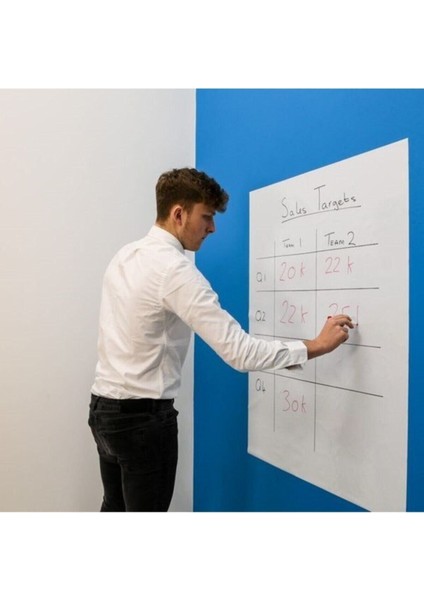 Pratik Beyaz Tahta Seti, 2 Kalem ve Silgi, 100X150 cm fırsatları