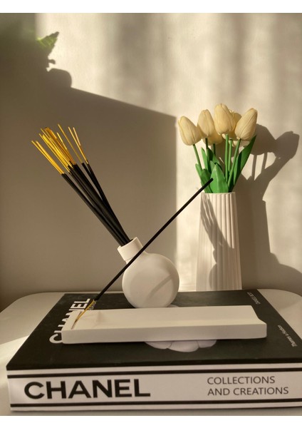 Dekoratif Modern Tütsülük ve Vazo Seti