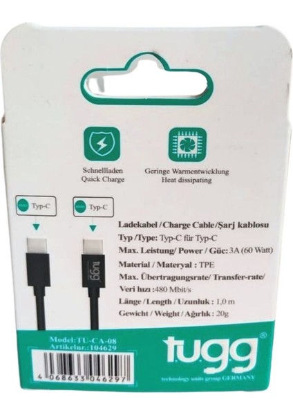 Çok Renkli Ultra Hızlı Type-C Veri ve Şarj Kablosu fiyatları