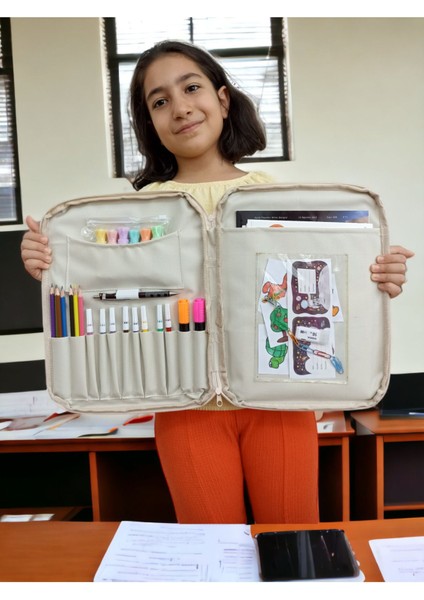 Çocuklar Için Sevimli Aktivite Çantası, Boyama, Kalemlik ve Defterli Set modelleri