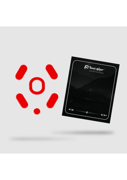 (Logi) G305 - G304 Mouse Skate (Red Edition) %100 PTFE